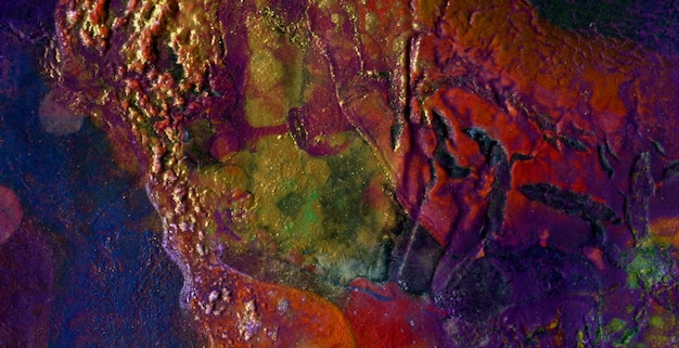 다채로운 추상 회화, 기름으로 칠한 액체 예술 스타일