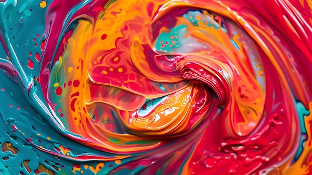 Colorful abstract painting This image is vibrant and full of energy