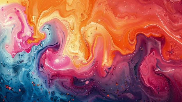 Colorful Abstract Painting With Various Shapes