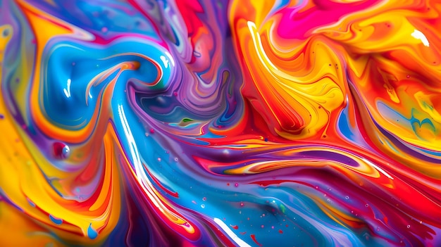 Colorful abstract painting