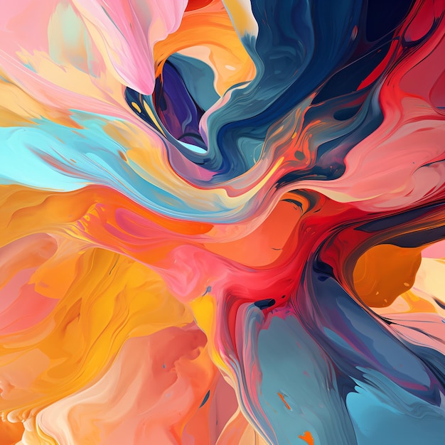 Colorful abstract painting