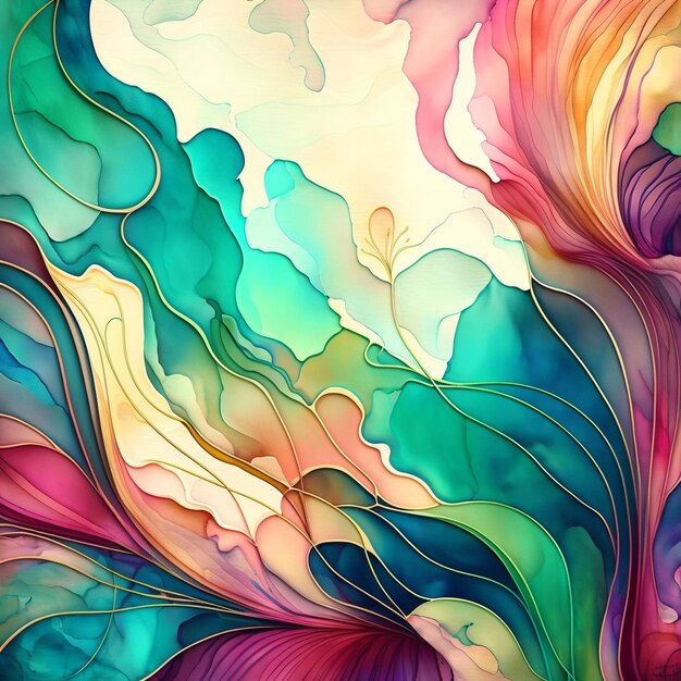 A colorful abstract painting