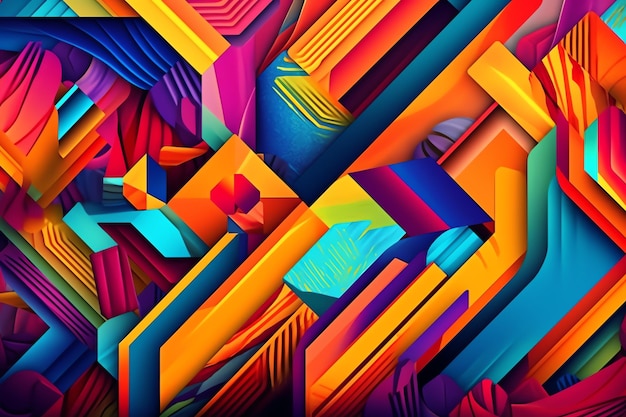 Colorful abstract pattern background ai generated