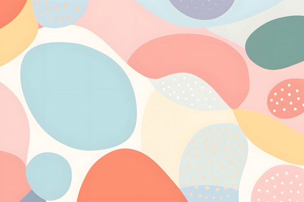 colorful abstract pattern background with abstract circles and curved shape