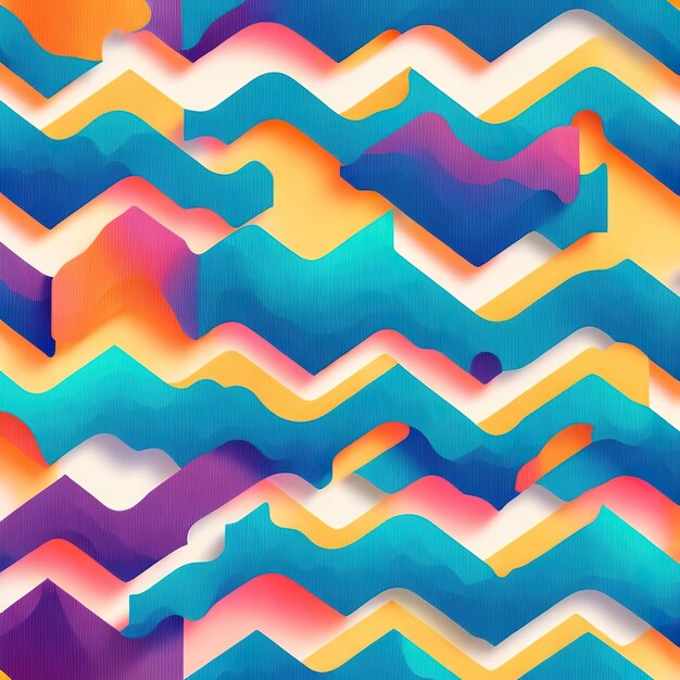 Colorful abstract pattern with a wavy pattern