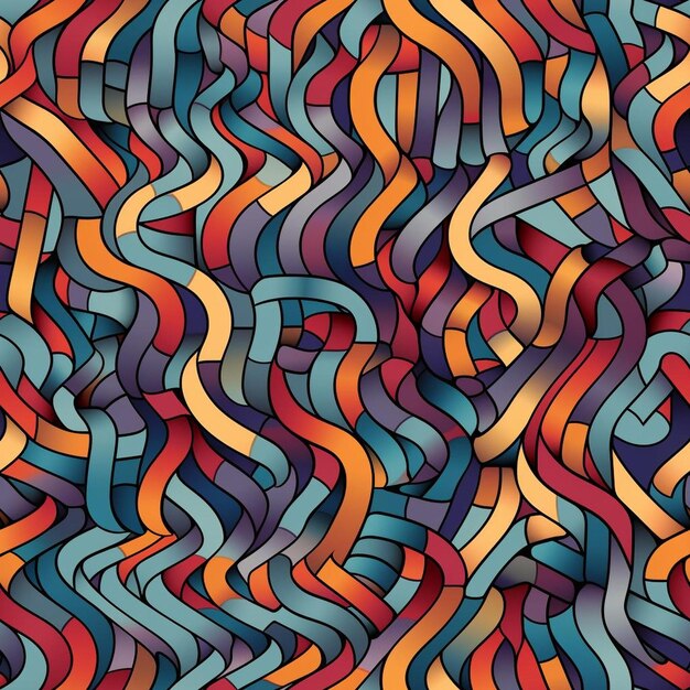 Photo colorful abstract patterns that are made in vector graphics editor software