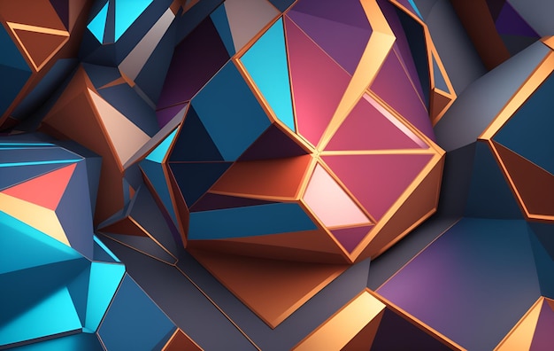 Colorful Abstract polygon background