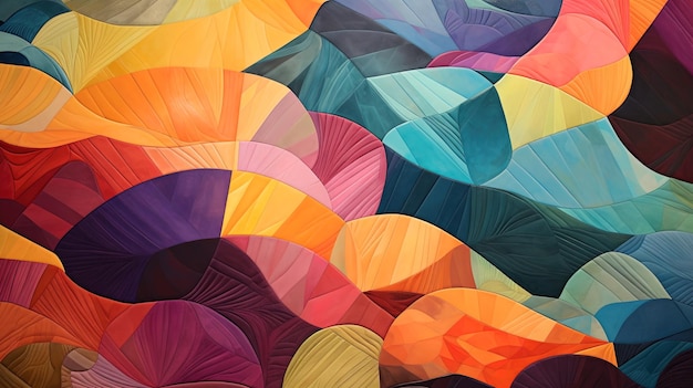 Colorful abstract shape background generated by ai