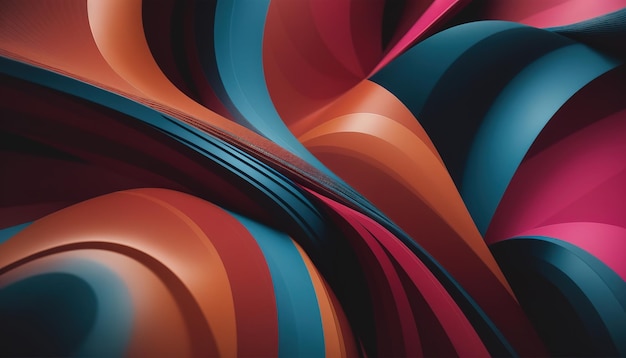 Colorful Abstract Shapes Background Generative AI