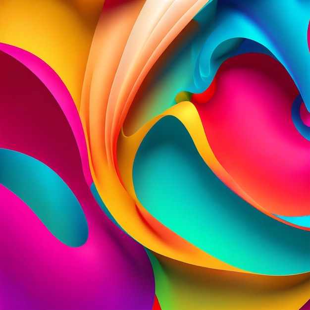 Colorful abstract shapes background luxury wallpaper