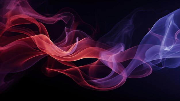 Colorful abstract smoke billows on a dark background swirling and forming shapes and patterns The smoke is a variety of colors including red pink blue and yellow