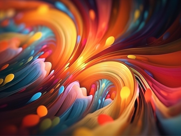 Colorful Abstract Splash Background Generative AI