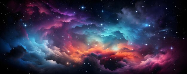 Colorful abstract universe textured background