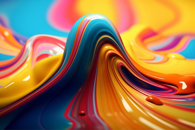 Colorful abstract vibrant liquid background texture