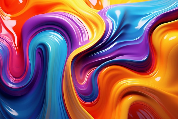 Colorful abstract vibrant liquid background texture