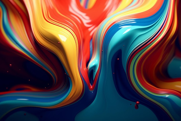 Colorful abstract vibrant liquid background texture