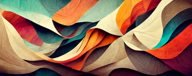 Colorful abstract wallpaper AIgenerated