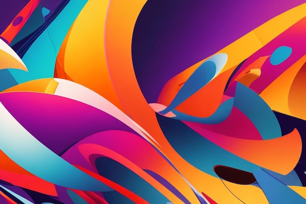 Colorful abstract wallpaper and background AI Generated