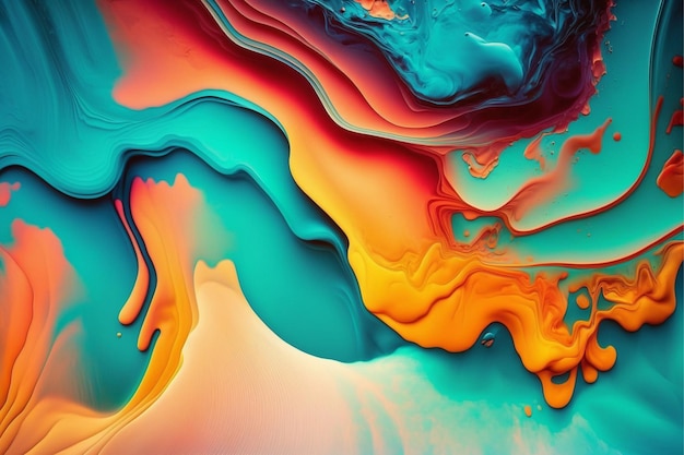 Free Photo | Smooth waves of vibrant colors flow abstractly generated by AI