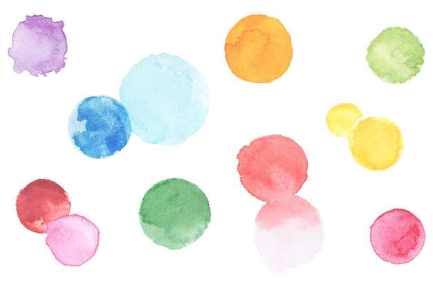 colorful abstract watercolor blobs transparent png