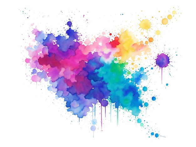 Photo colorful abstract watercolor painting background