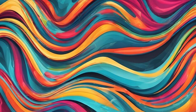 Colorful abstract wave background Can be used as texture background or wallpaper