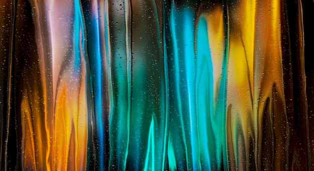 Colorful abstract wave background with water drops