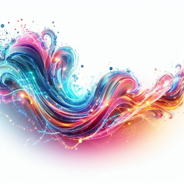 colorful abstract wave background