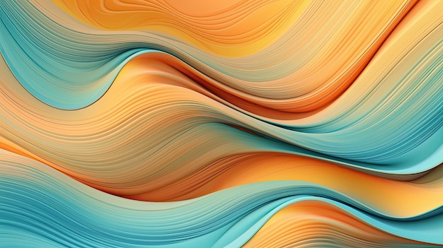 Colorful abstract waveGenerative Ai