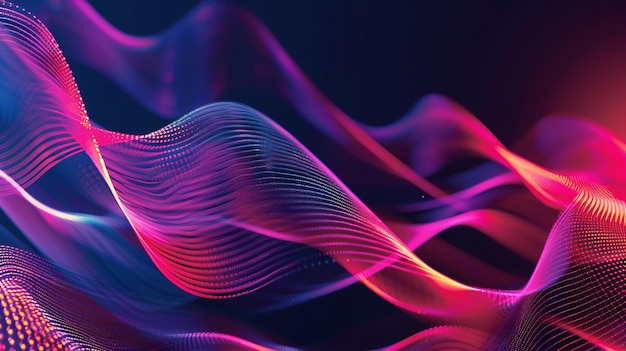A colorful abstract waves image background