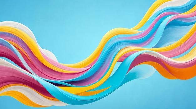 colorful abstract waves in motion