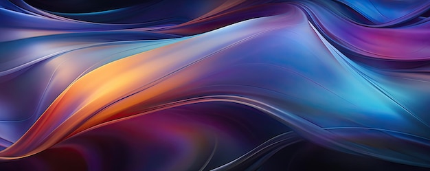 Colorful abstract wavy and flowy background