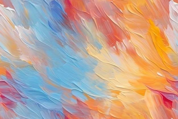 Colorful Acrylic Paint Seamless Pattern Ai generative