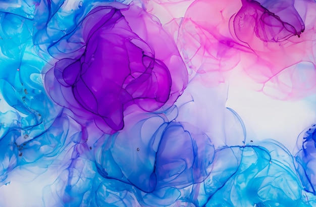 Colorful alcohol ink abstract background