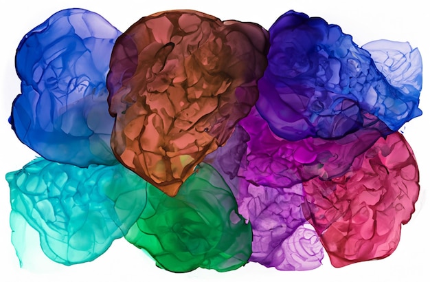 Colorful alcohol ink abstract background