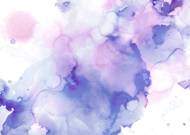 Colorful alcohol ink painting on white paper background