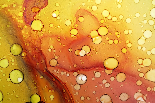 Colorful alcohol ink painting