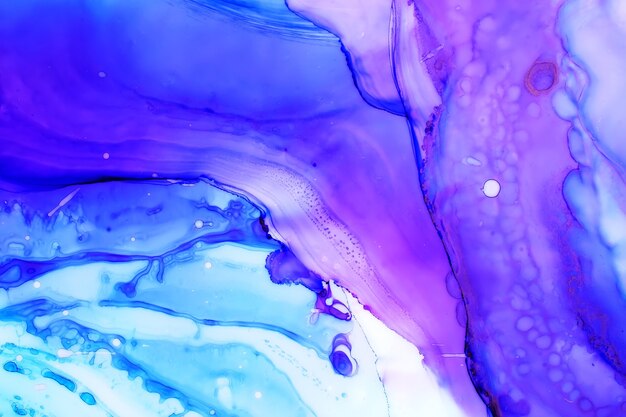 Colorful alcohol ink painting