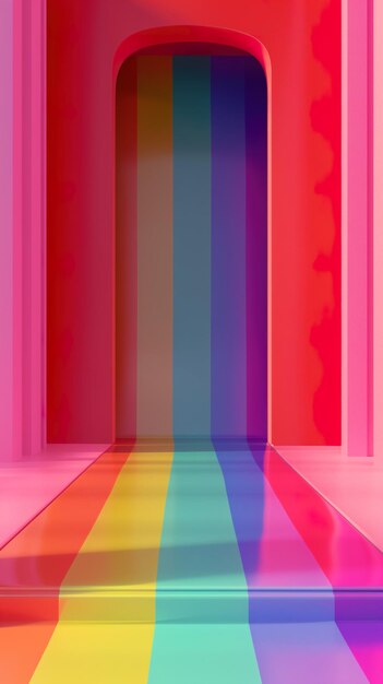 Colorful arch lgbt symbol background