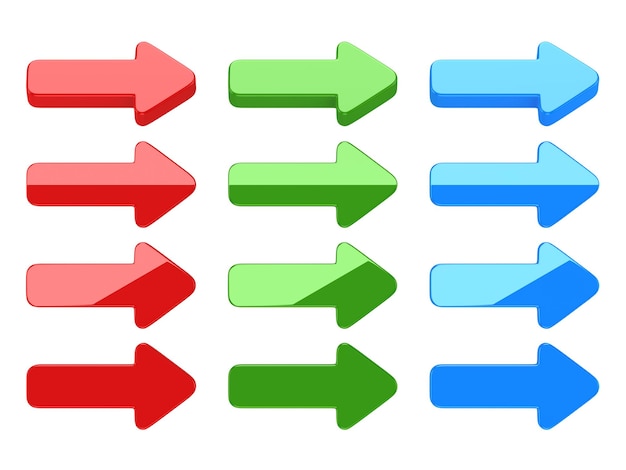 colorful arrow set