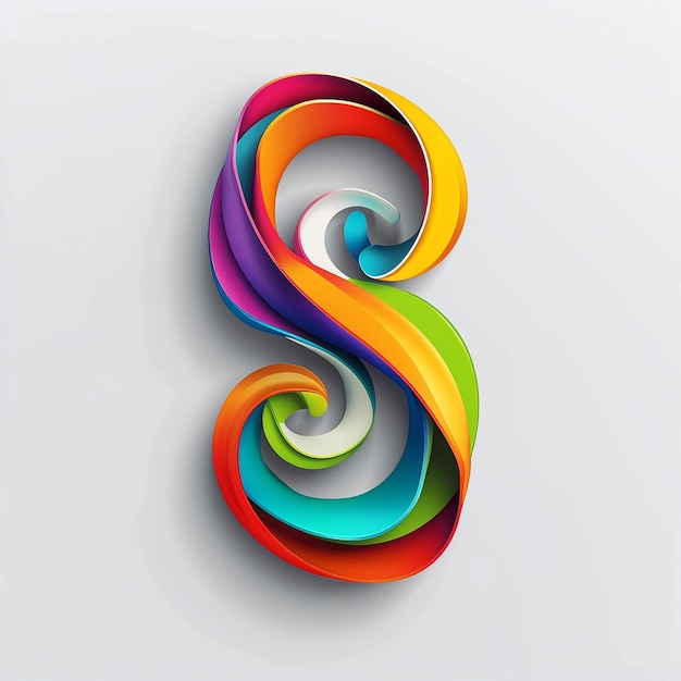 colorful art with a colorful spiral on it