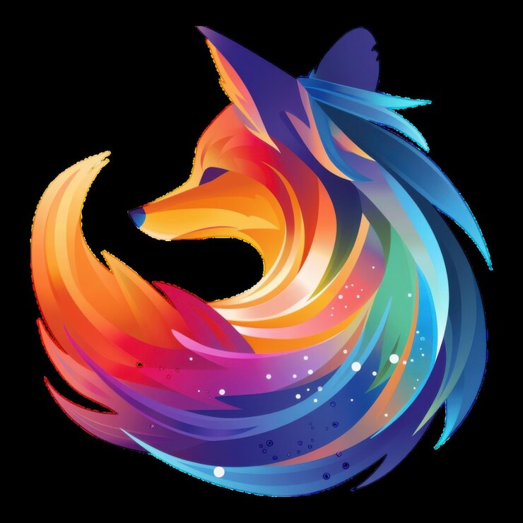 Photo colorful artistic design of a fox in vibrant hues