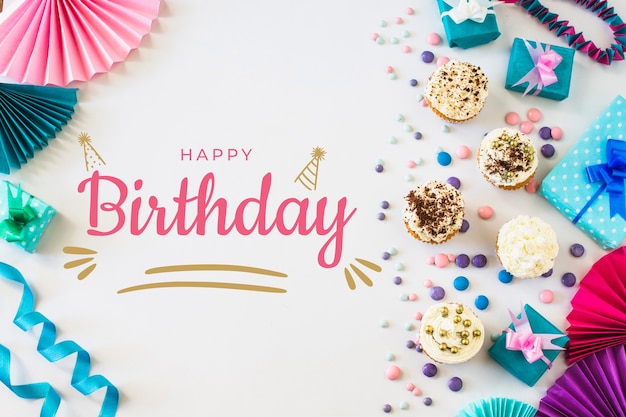 colorful assortment for birthday party celebration