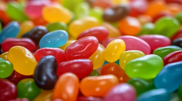 Colorful Assortment of Jelly Beans