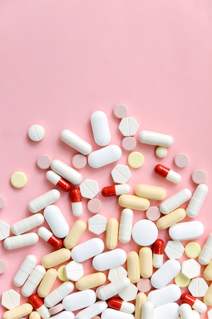 Colorful Assortment Of Medicine background