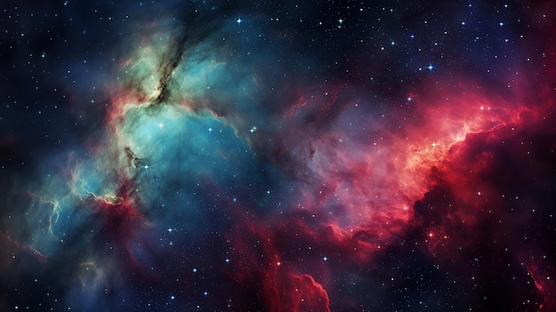 colorful astrophotography image of a nebulaic background