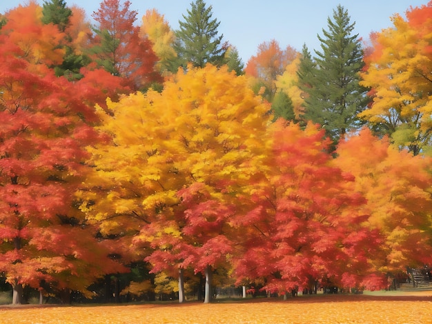 Colorful autumn foliage