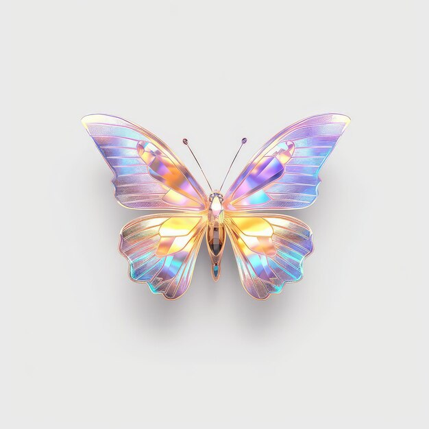 Colorful awesome butterfly steampunk butterfly modern futuristic butterfly butterfly vector