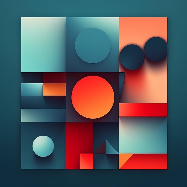 Colorful background abstract shape and size design for abstract clean visualization