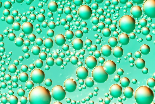 A colorful background of bubbles in a blue color.